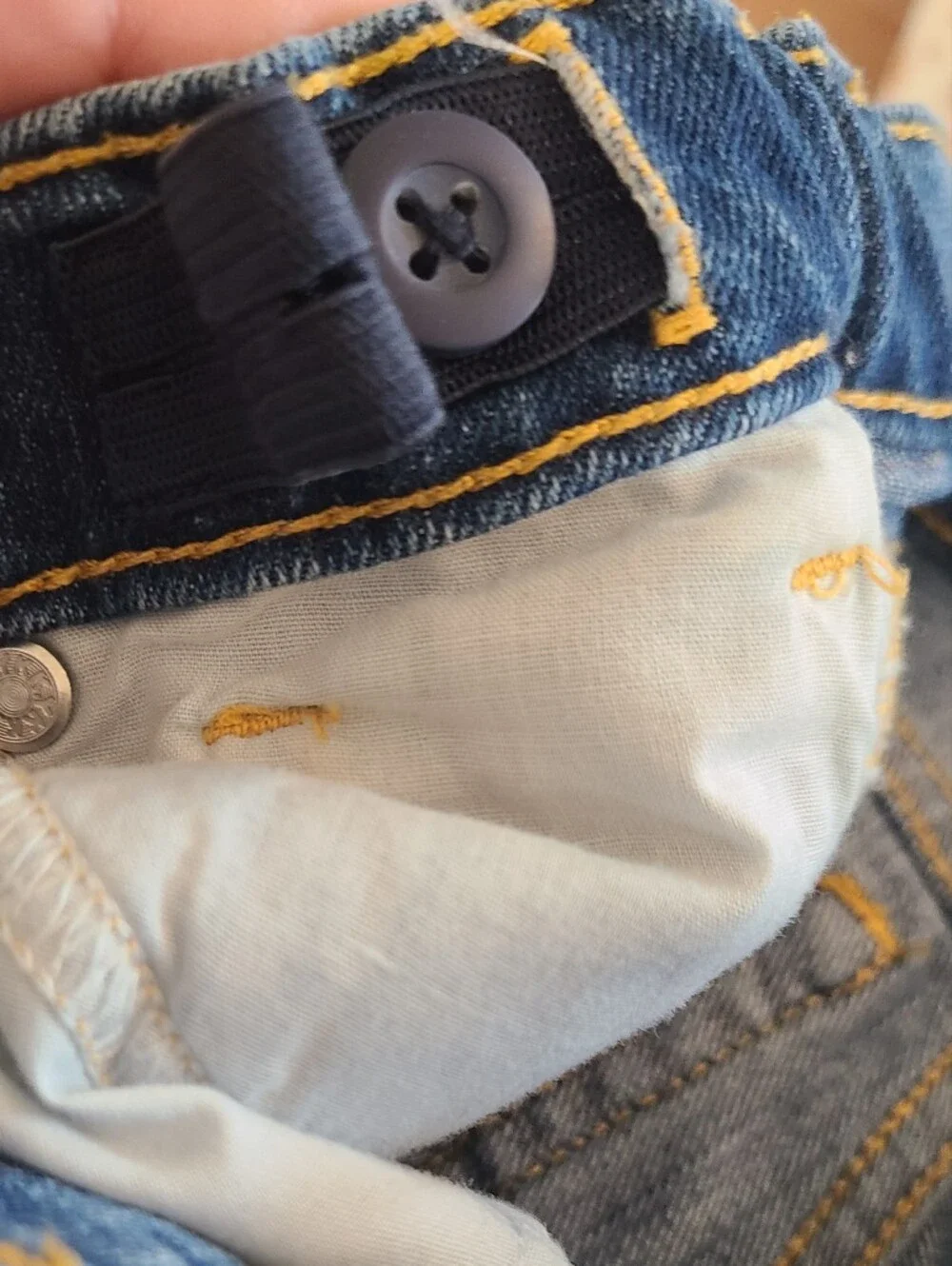Place Medium Blue Skinny-Leg Kids Adjustable Jeans Size 6